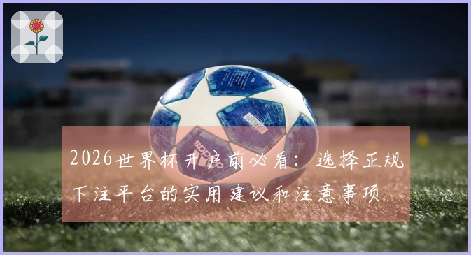 2026世界杯开户前必看：选择正规下注平台的实用建议和注意事项